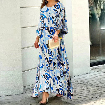 Colette | Robe longue imprimée et confortable