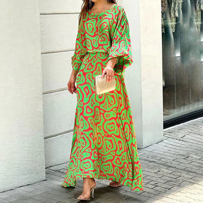 Colette | Robe longue imprimée et confortable