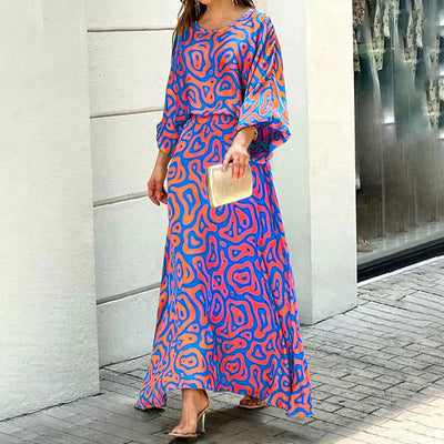 Colette | Robe longue imprimée et confortable