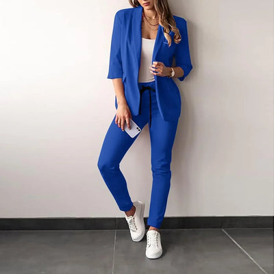 Zella | Ensemble blazer élégant et pantalon slim