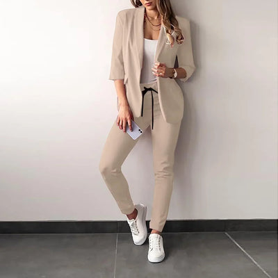 Zella | Ensemble blazer élégant et pantalon slim