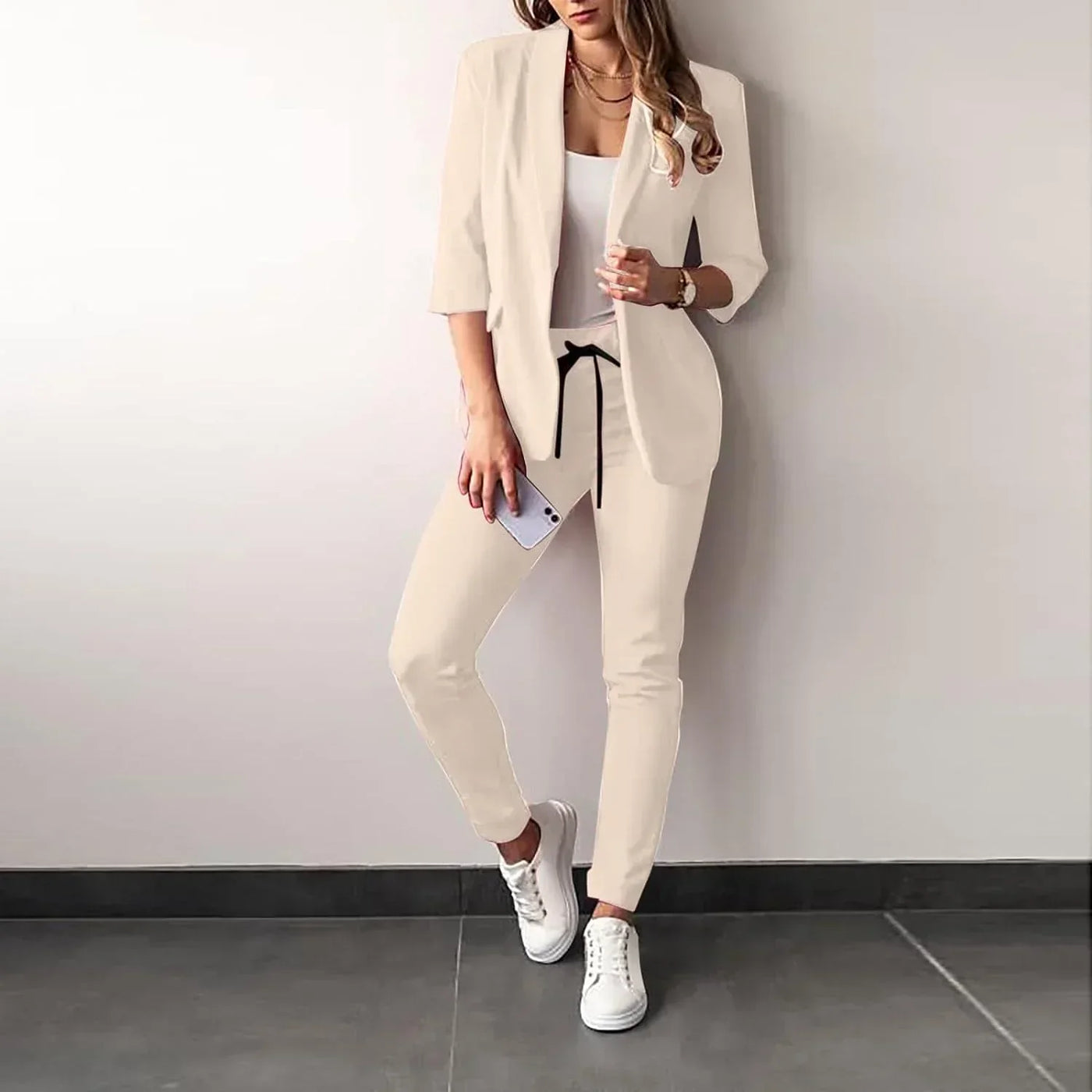 Zella | Ensemble blazer élégant et pantalon slim