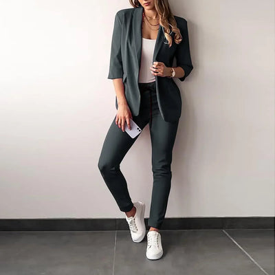 Zella | Ensemble blazer élégant et pantalon slim
