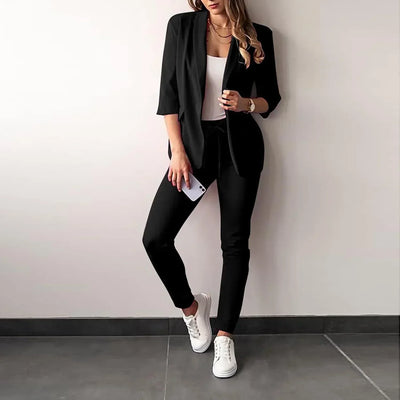 Zella | Ensemble blazer élégant et pantalon slim