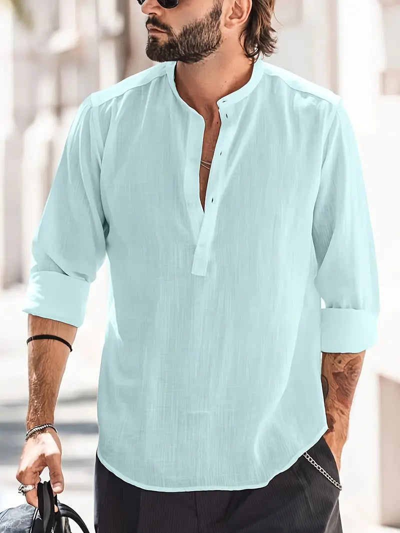 Chemise Hugo Homme – Chemise en Lin Classique et Confortable-1