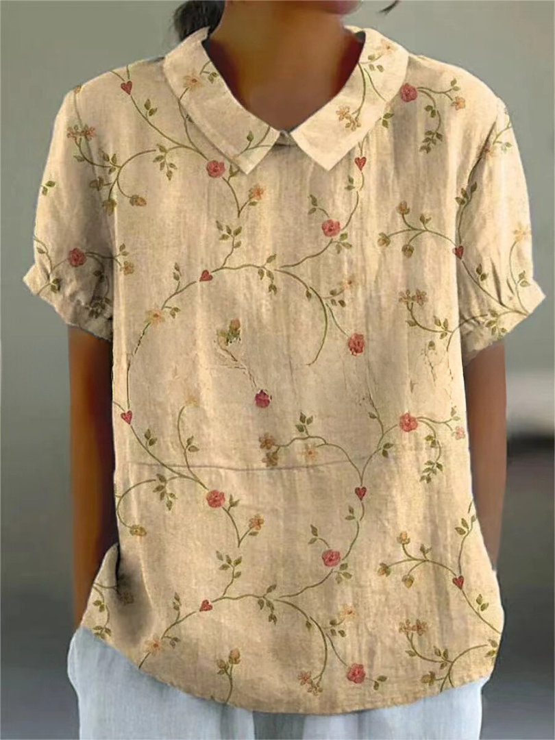 Variant image for Flora | Haut Floral Décontracté Multicolore-13