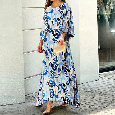 Colette | Robe longue imprimée et confortable